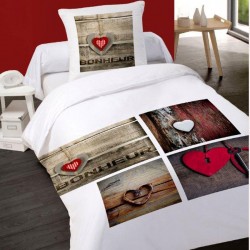 Housse de couette FAITH 140 x 200 +1 Taie Coton