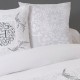 Housse de couette COSY AT HOME 240 x 220 +2 Taies  placées PERCALE DE COTON