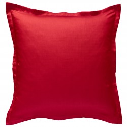 Taie d oreiller à volants  65x65 cm  ROUGE Percale de Coton