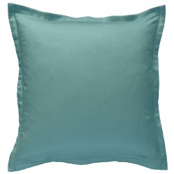 Taie d oreiller à volants  65 x 65 cm CELADON Percale de Coton