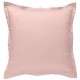 Taie d oreiller à volants  65 x 65 cm ROSE POUDRE Percale de Coton