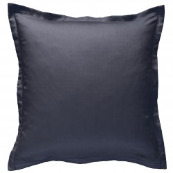 Taie d oreiller à volants  65 x 65 cm ANTHRACITE Percale de Coton