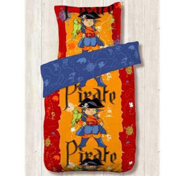 Housse de couette 140 x 200 +1 Taie CAPTAIN ZINO PIRATE