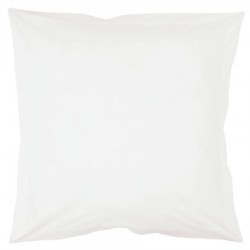 Lot de 2 Taies d oreiller à volants  63x63 BLANC Coton