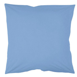 Taie d oreiller à volants  65x65 cm CIEL Coton Passion d'Elly en déstockage.