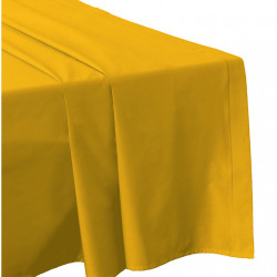 DRAP PLAT 240 x 300 SAFRAN Véritable Percale coton 80 fils