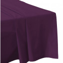 DRAP PLAT 240 x 300 AUGERGINE Véritable Percale coton 80 fils