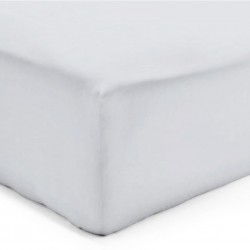 Drap Housse Jersey GRIS PERLE Coton Bonnet de 30 cm 160 x 200 cm 