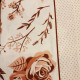 Housse de couette ROSIER Bois de Rose 240 x 220 +2 Taies FLANELLE Coton
