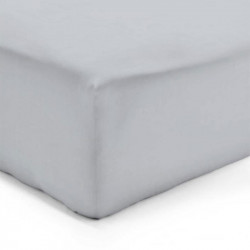 DRAP HOUSSE 140 x 200 cm BLANC VERITABLE PERCALE DE COTON Bonnet de 30 cm