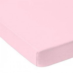 Drap Housse 90 x 190 cm SIM ROSE  Coton Bonnet 25 cm