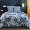 Housse de couette  260 x 240 cm +2 Taies AVA Jeans véritable Percale de Coton PRESTIGE