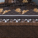 Housse de couette   240 x 220 +2 Taies GAURA Noir Marron Coton Supérieur