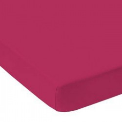 Drap Housse 160 x 200 cm FUSCHIA SIM Coton