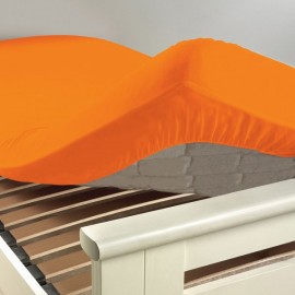 Drap Housse 160 x 200 cm  Orange