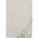Drap Housse  Jersey GRIS PERLE Coton Bonnet de 30 cm 100 x 200 cm 