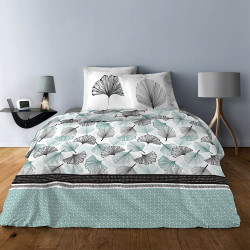 Housse de couette   240 x 220 +2 Taies GINKGO CEDON Coton Supérieur