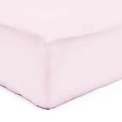 Drap Housse 180 x 200 cm Flanelle ROSE pale  Sim 160gr-m2