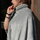 PONCHO PLAID  JADE Ultra chaud 280 gr 80 x 80 cm Microfibre grand luxe