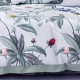 Housse de couette   240 x 220 +2 Taies EDELWEISS VERT  Coton Supérieur