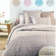 Parure de draps FLANELLE 4349 BOIS de ROSE pour lit de 140  4 PIECES  220x290 en 160 gr