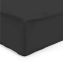 DRAP HOUSSE 90 x 200 cm NOIR VERITABLE PERCALE DE COTON Bonnet de 30 cm