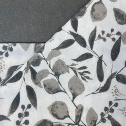 Parure de draps FLANELLE 4356 Gris pour lit de 140  4 PIECES  220x290 en 160 gr