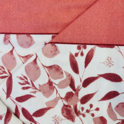 Parure de draps FLANELLE 4356 Bois de Rose pour lit de 140  4 PIECES  220x290 en 160 gr