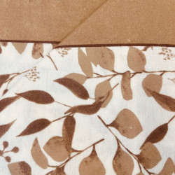 Parure de draps FLANELLE 4365 Taupe pour lit de 160  4 PIECES  240x300 en 160 gr