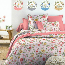 Parure de draps FLANELLE VIOLA ROSE pour lit de 90  3 PIECES  180x290 en 160 gr
