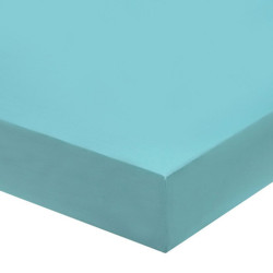 Drap Housse TURQUOISE Jersey  Coton 160 gr-m2 Bonnet de 30 cm 140 x 190 cm