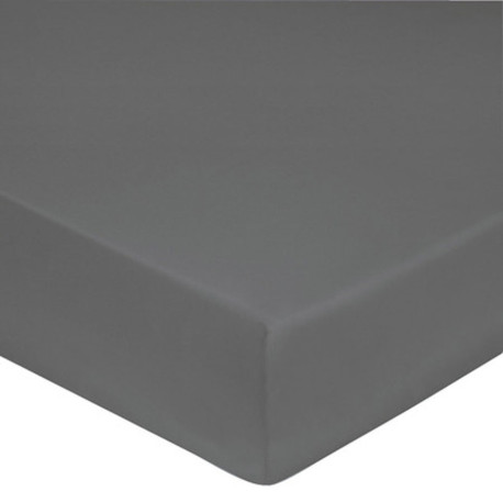 Drap Housse ARDOISE  Jersey 160 gr Coton Bonnet de 30 cm 140 x 190 cm