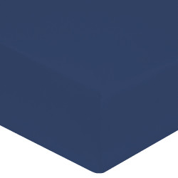 Drap Housse JEANS Jersey  Coton 160 gr-m2 Bonnet de 30 cm 140 x 190 cm