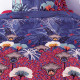 Parure de draps BOTANIQUE BLEU pour lit de 160 x200 cm  4 PIECES