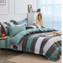 Housse de couette   220 x 240 +2 Taies HONGLIA Turquoise Coton Supérieur