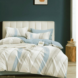 Housse de couette   220 x 240 +2 Taies YYT Coquille Coton Supérieur