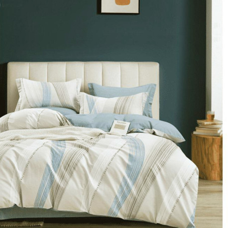 Housse de couette   220 x 240 +2 Taies YYT Coquille Coton Supérieur