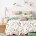 Housse de couette   220 x 240 +2 Taies MENGXIN Blanc Coton Supérieur
