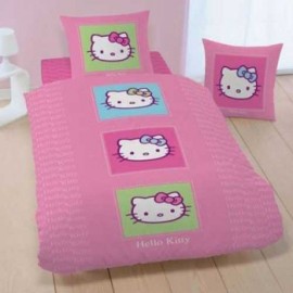 Housse de Couette 140 X 200 cm +1 Taie HELLO KITTY POST