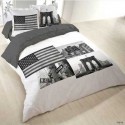Housse de couette  240 x 220+2 Taies TIMES SQUARE New York USA coton