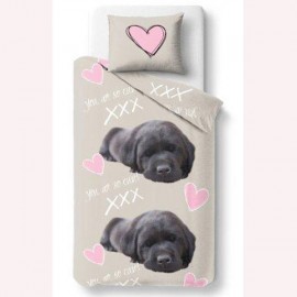 Housse de couette 140 x 200 +1 Taie SO CUTE Chien dog