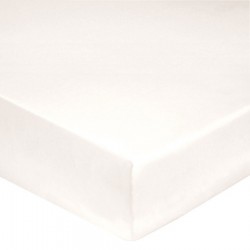 DRAP HOUSSE 80 x 200  COQUILLE bonnet 27 cm Blanc Des Vosges