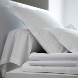 DRAP HOUSSE 100 x 200  BLANC bonnet 27 cm Blanc Des Vosges