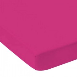 Drap Housse ROSE FUCSHIA  Jersey  Coton Bonnet de 30 cm 140 x 190 cm 